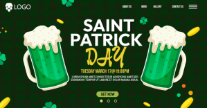 Saint Patrick`s Day Celebration Facebook Ads. template