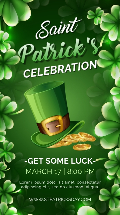 Saint patrick's Celebration Instagram Story template