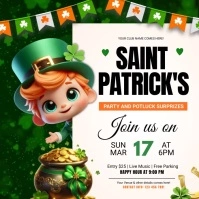 saint patrick's day, st. patrick Quadrado (1:1) template