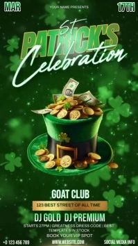 saint Patrick's day celebration Instagram Story template