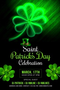 Saint Patrick's day Celebration Poster template