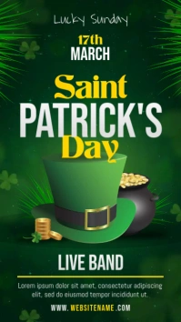Saint Patrick's Day Celebration Event Image Digital Display template
