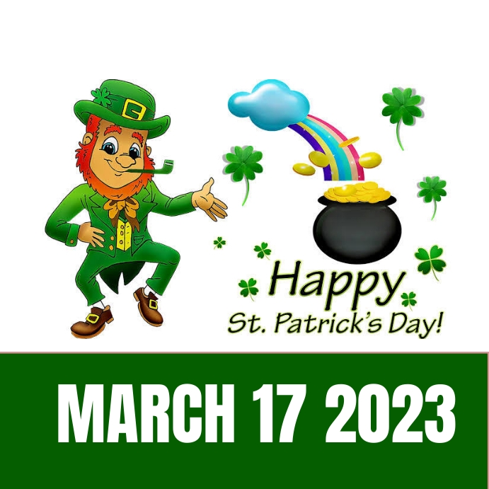 Saint Patrick's day Post Instagram template