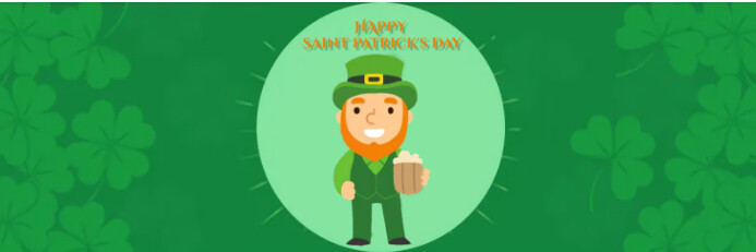 Saint Patrick's day Transparent 2 stopy × 6 stóp template