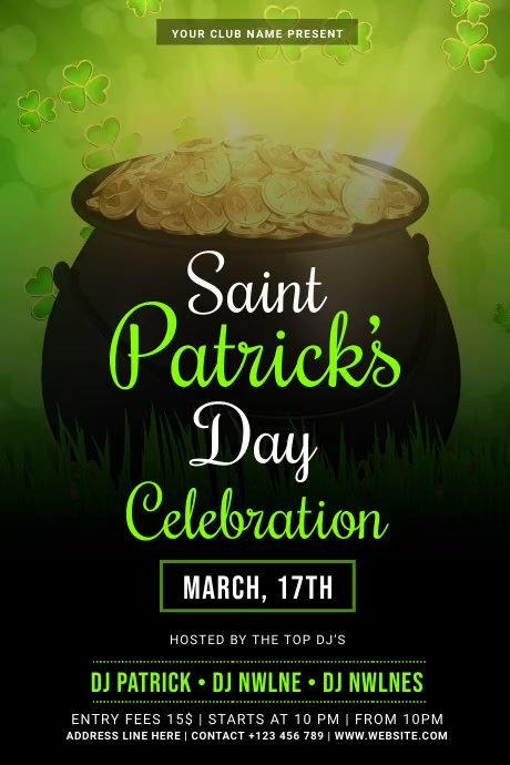 Saint Patrick's day Template | PosterMyWall