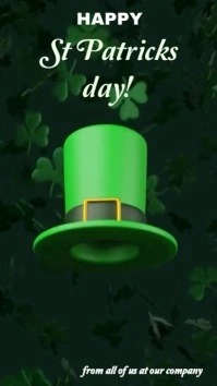 Saint Patrick's Day greeting card template g Digitalanzeige (9:16)