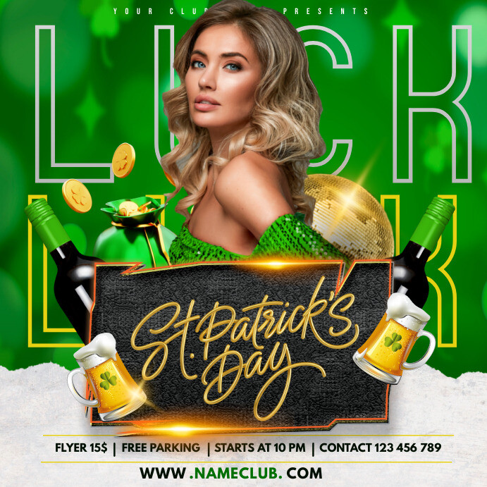 Saint Patrick's day Instagram post template