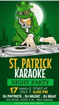 saint patrick's day instagram story template
