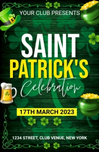 saint patrick's day instagram story Tabloid template