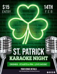 saint patrick's day party Løbeseddel (US Letter) template