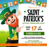 saint patrick's day party Instagram-opslag template