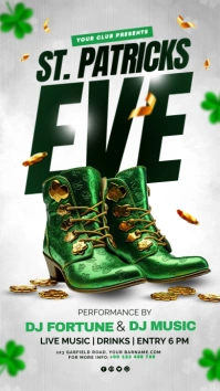 saint patrick's day party Instagram Story template