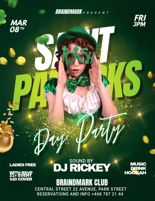 Saint Patrick's Day Party Flyer Template | PosterMyWall