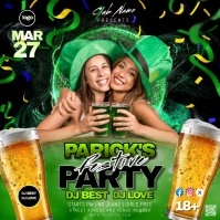 saint patrick's day party template Square (1:1)