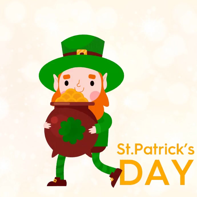 Saint Patrick's Day video Post Instagram template