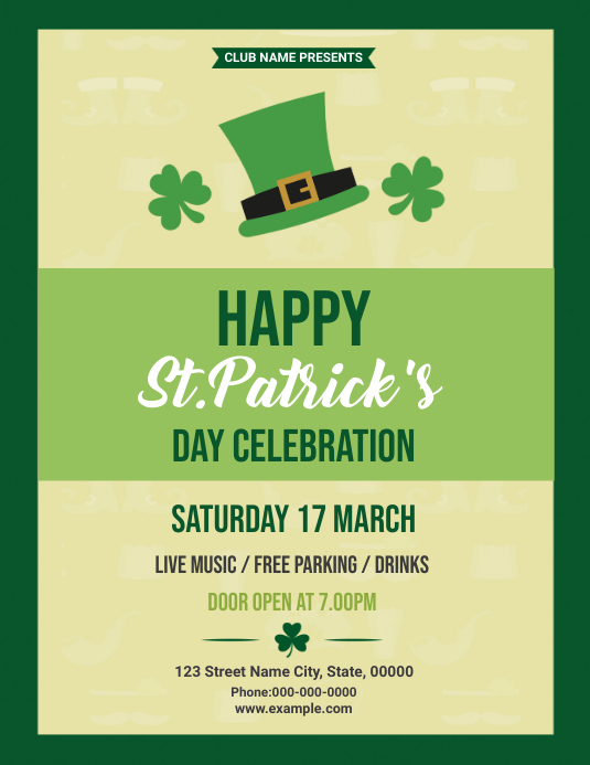 Saint Patrick's Party Flyer Template | PosterMyWall