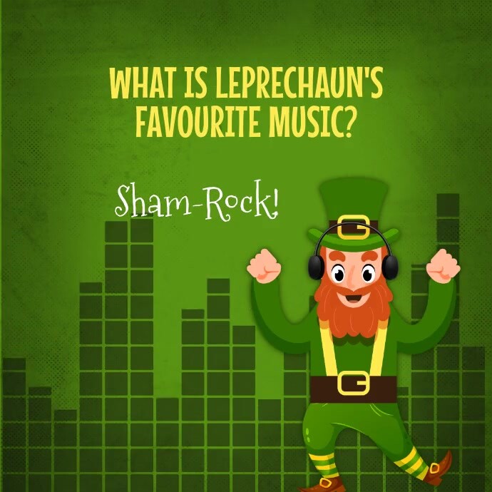 saint patrick, saint patrick jokes Wpis na Instagrama template