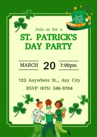 Saint Patrick Day Party A4 template