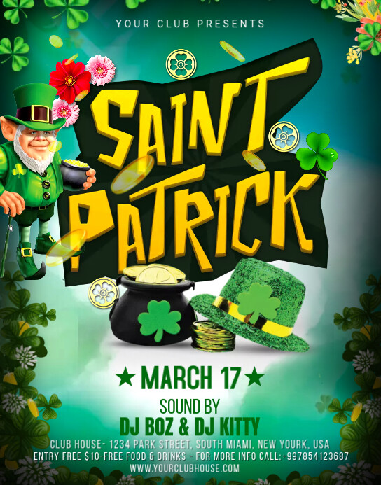 SAINT PATRICK Poster/Wandzeitung template