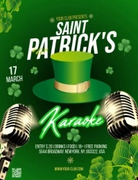 Saint Patrick Flyer (format US Letter) template
