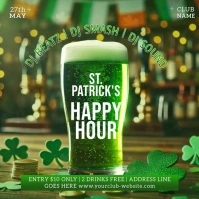 saint patrick instagram square post design template