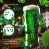 saint patrick instagram square post design template Logotipo