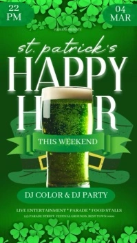 saint patrick instagram story post design template