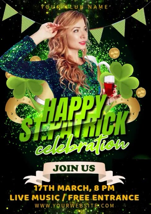 Saint Patrick Party Flyer Template | PosterMyWall