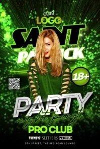 Saint Patrick Party Video Poster template