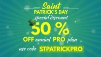 Saint Patrick's Sale Video Template Facebook-Covervideo (16:9)