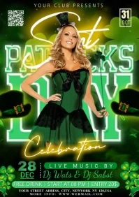 saint patricks day A5 template