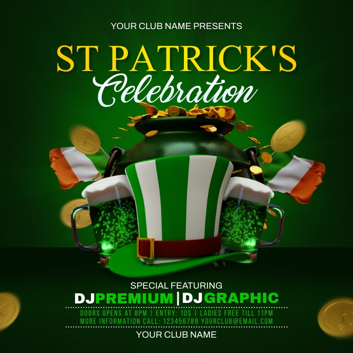 Copy of Saint Patricks Day Party | PosterMyWall
