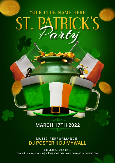 Saint Patricks Day Party Template | PosterMyWall