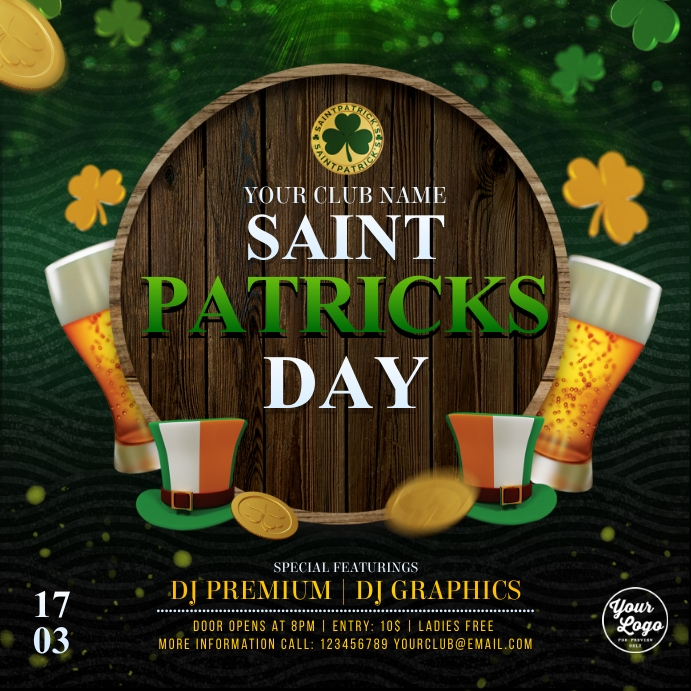 Saint Patricks Day Party Template | PosterMyWall
