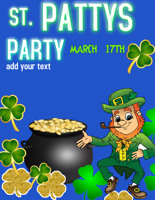 SAINT PATRICKS DAY PARTY EVENT FLYER Template | PosterMyWall