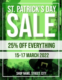 Saint Patricks day sale ใบปลิว (US Letter) template