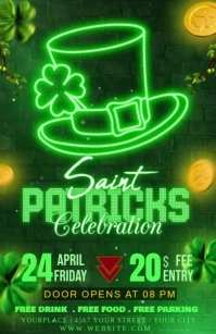 saint patricks Halv side bred template