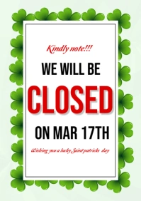 Saint patricks A4 template