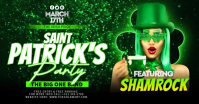 Saint Patricks Party Video Banner Facebook Shared Image template