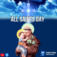 Saints day Publicación de Instagram template