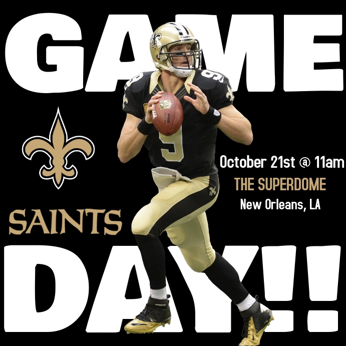 Saints Game Day Images New orleans saints senior writer john