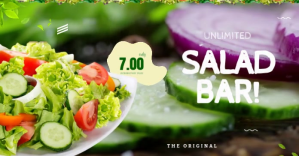 Salad Bar Promo with video for Facebook Facebook-Anzeige template
