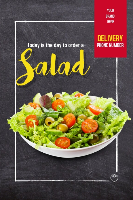 Salad Poster template