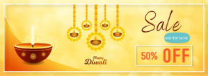 Laranja Diwali Sale Copertina Facebook Template