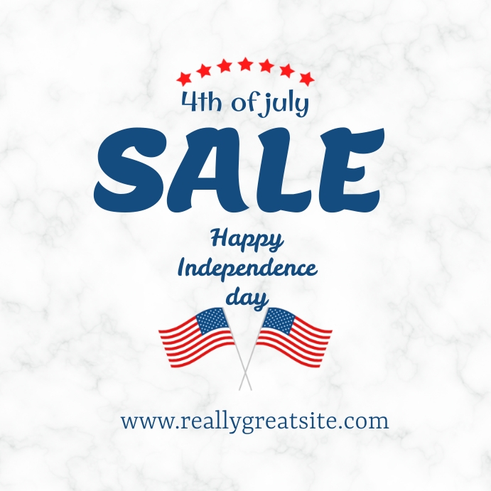 sale 4th of july Template PosterMyWall