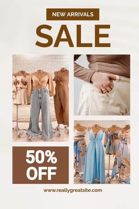 Sale 50% Off poster Template | PosterMyWall