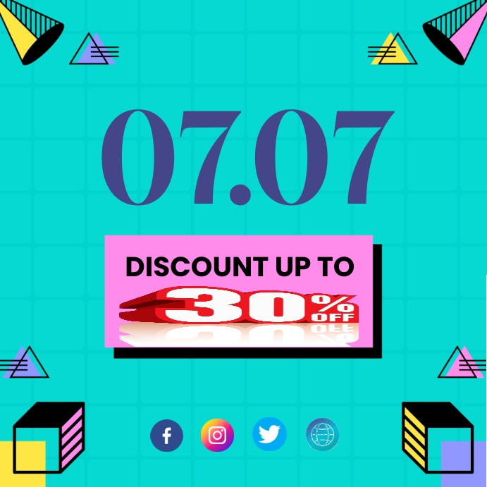SALE 7.7 Template | PosterMyWall