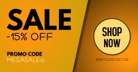 Sale Advert Shopping Discount Promo table laptop Promo Code template