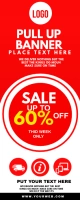Sale banner Roll-up-Banner 2 x 5 Zoll template