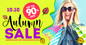 SALE BANNER Изображение, которым поделились на Facebook template